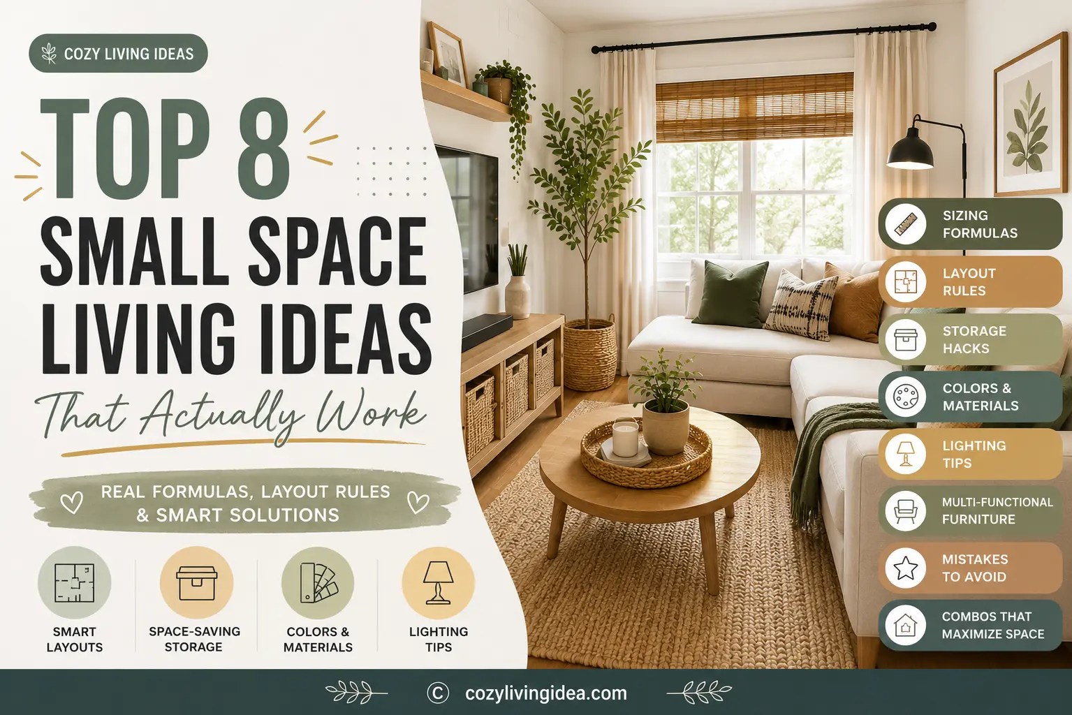 Small Space Living Ideas: The Formulas and Layout Rules That Actually Work