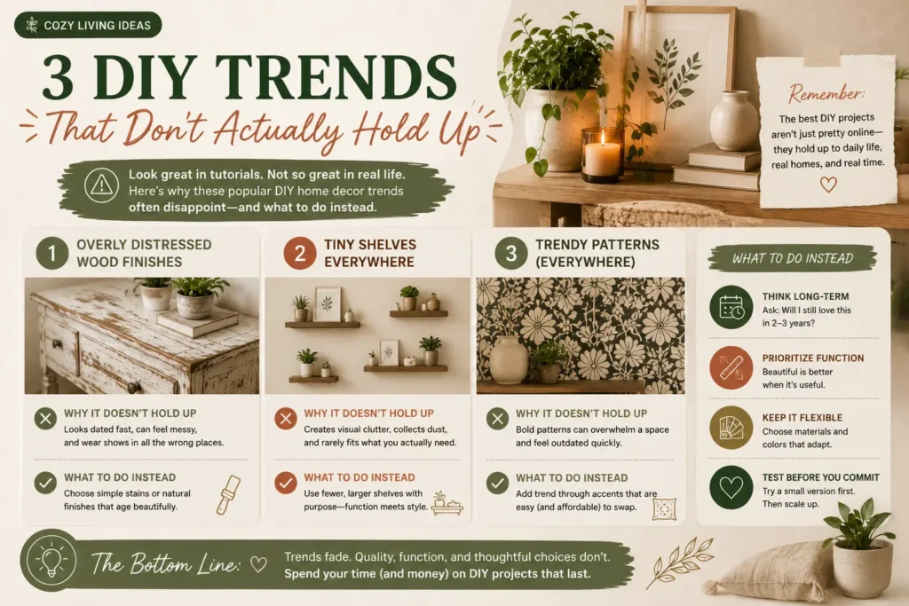 DIY home decor trends to avoid