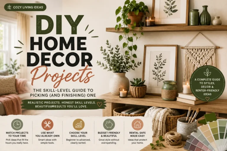 DIY Home Decor Projects: The Skill-Level Guide to Picking (and Finishing) One