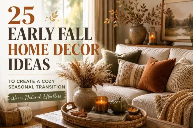 25 Early Fall Home Decor Ideas for a Cozy Seasonal Transition (2026)