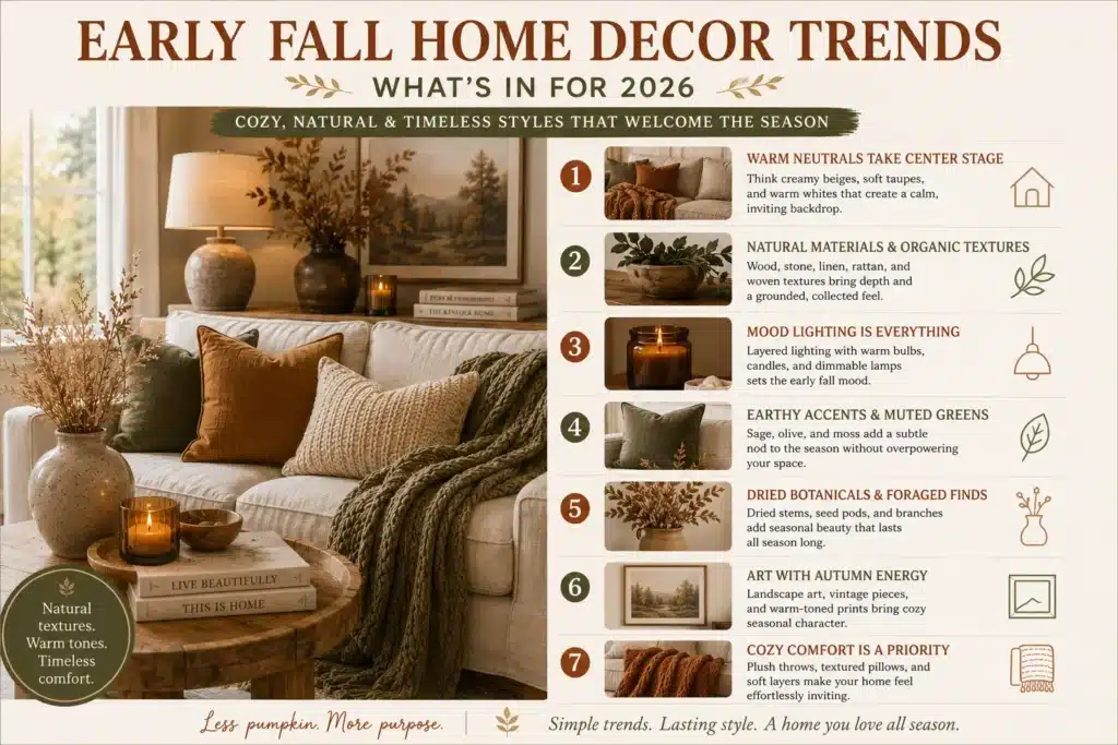 Early Fall Decor Trends for 2026