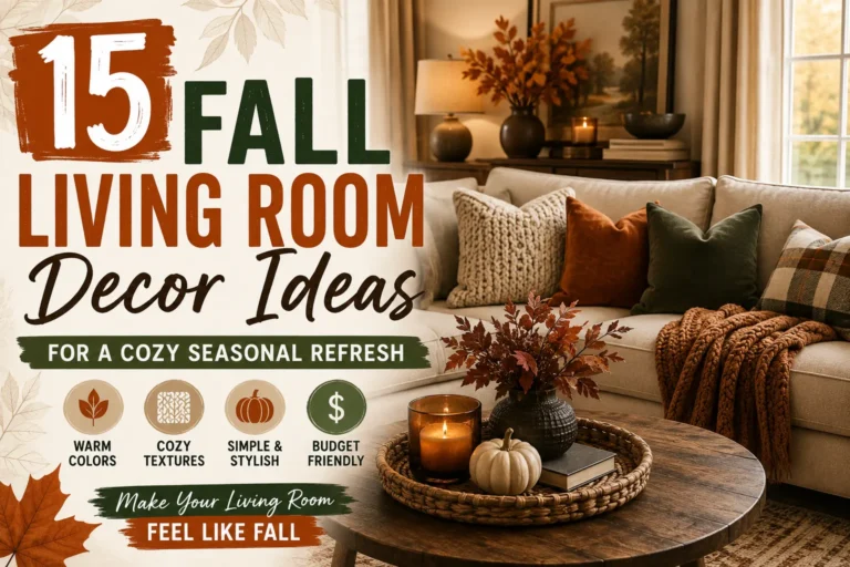 15 Fall Living Room Decor Ideas for a Cozy Seasonal Refresh