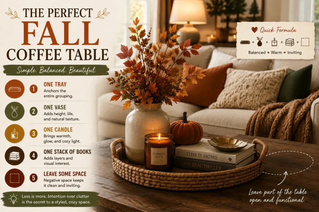 Style your coffee table using this exact five-piece formula