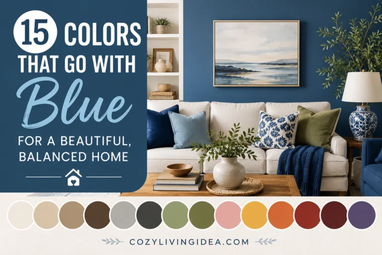 15 Colors That Go With Blue for a Beautiful, Balanced Home