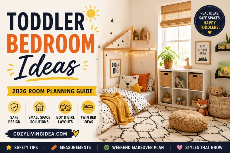 Toddler Bedroom Ideas: 2026 Room Planning Guide (Boy, Girl & Small Spaces)