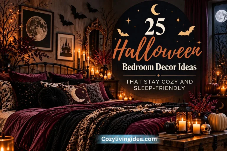 25 Halloween Bedroom Decor Ideas That Stay Cozy and Sleep-Friendly