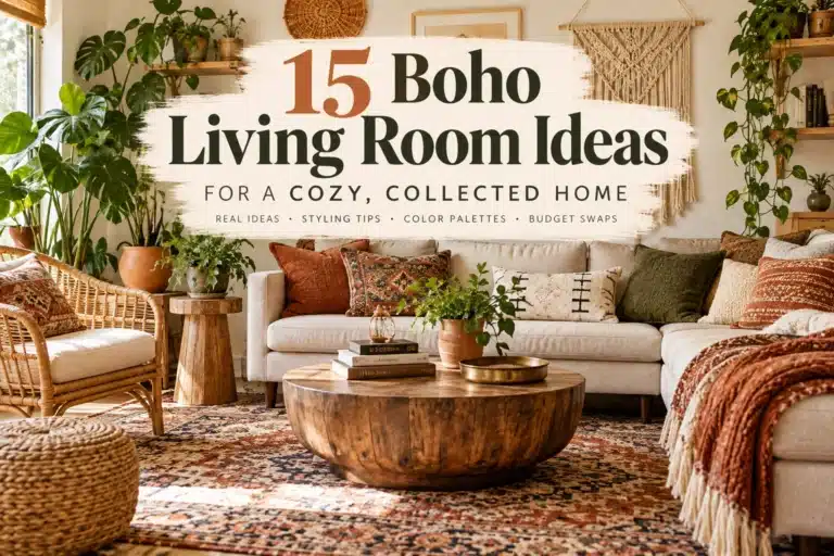15 Boho Living Room Ideas for a Cozy, Collected Home