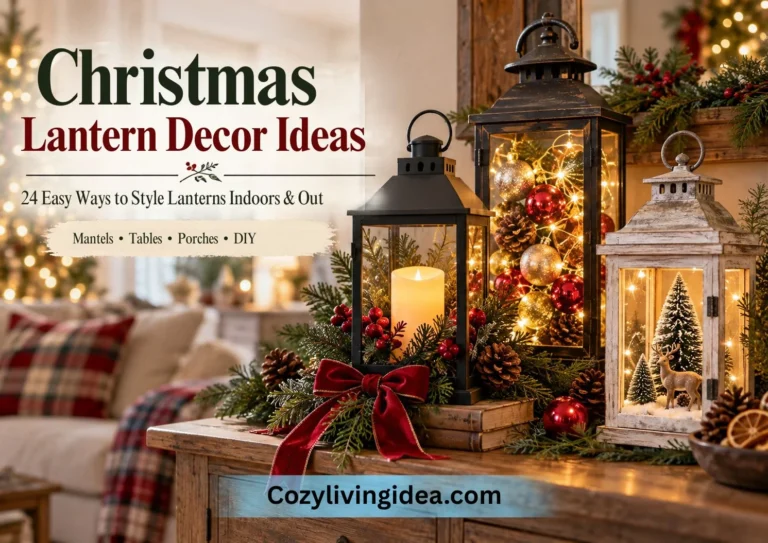 Christmas Lantern Decor Ideas: 24 Easy Ways to Style Lanterns Indoors and Out