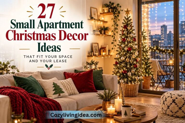27 Small Apartment Christmas Decor Ideas That Fit Your Space and Your Lease
