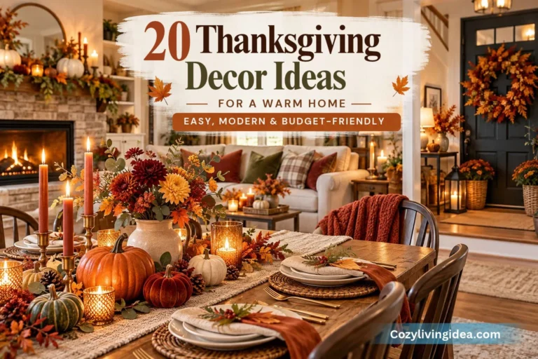 20 Thanksgiving Decor Ideas for a Warm Home: Easy, Modern & Budget-Friendly